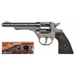 Juguetes Exterior Niños: Pistola de Petardos Gonher Vaquero Plateado - Compra online en MegaJuguetes