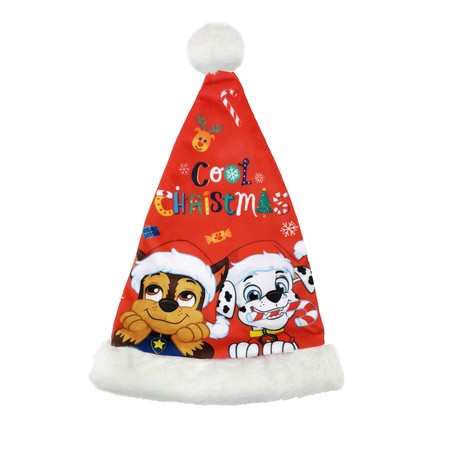 Disfraces Niños: Gorro Papá Noel Patrulla Canina Infantil 37 cm - Compra online en MegaJuguetes
