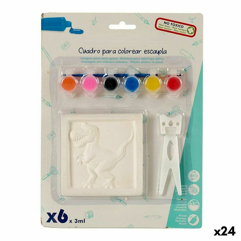Manualidades Niños: Juego Pinta y Colorea Pincello Cuadro (24 Unidades) - Compra online en MegaJuguetes