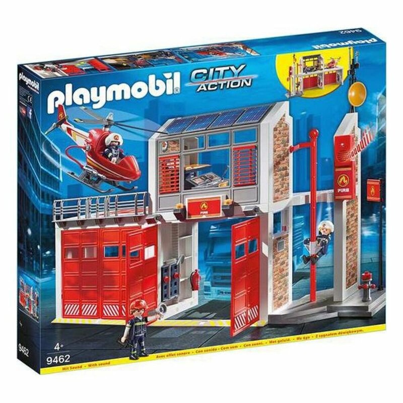 Figuras Acción Niños Playmobil: Estación Bomberos City Action 9462 - Compra online en MegaJuguetes