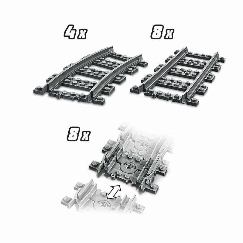 Figuras Acción Niños: Playset Lego City Rail 60238 Accesorios