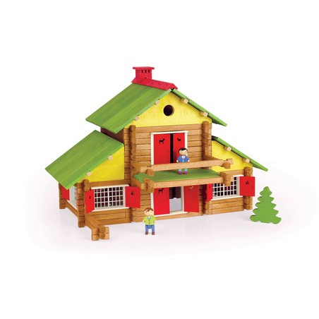 Juguetes Construcción Niños Jeujura My Wooden Chalet 240 Piezas - Compra online en MegaJuguetes