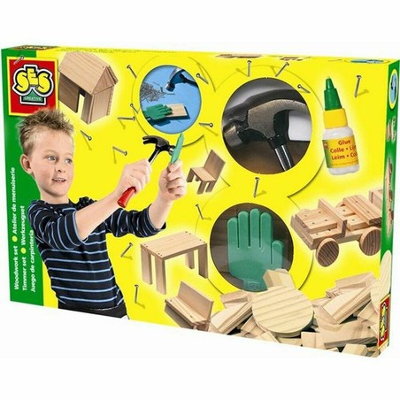 Taller Carpintería Niños SES Creative - Playset 57 Piezas - Compra online en MegaJuguetes