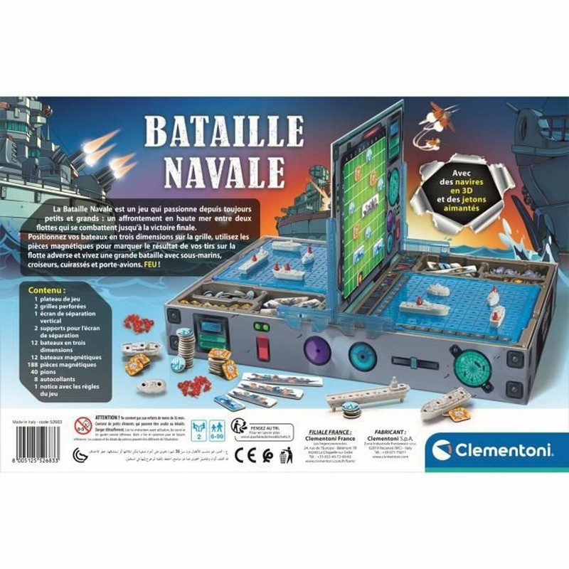 Juegos Mesa Niños Clementoni Naval Battle Estratégico