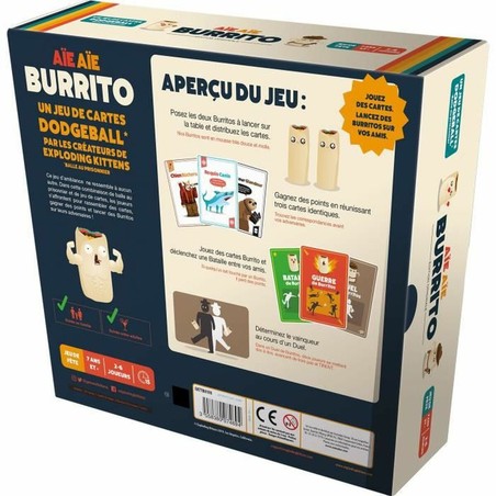 Juegos Mesa Niños Asmodee Aïe Aïe Burrito - Diversión Familiar