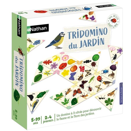 Juego de Mesa Tridomino Du Jardin Nathan Cartón