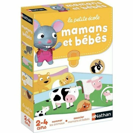 Juegos Mesa Niños Nathan Moms and Babies - Descubre Animales y Crías - Compra online en MegaJuguetes