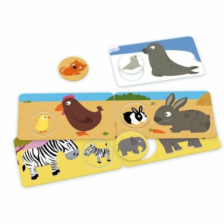 Juegos Mesa Niños Nathan Moms and Babies - Descubre Animales y Crías