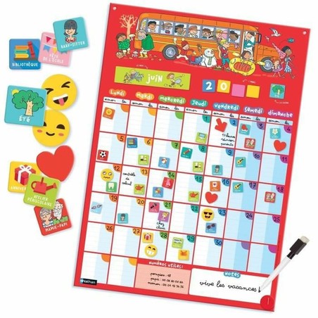Juegos Mesa Niños Nathan My Perpetual Magnetic Calendar - Calendario Magnético Educativo