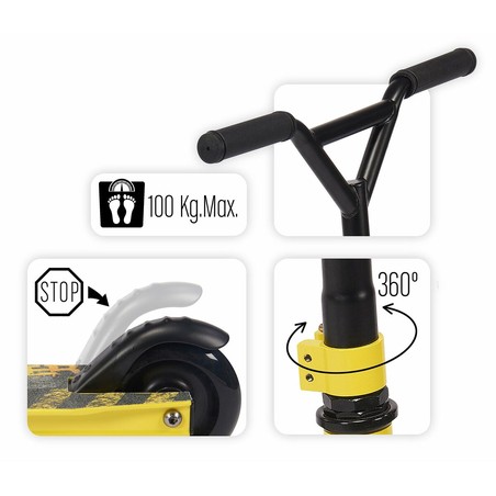 Juguetes Exterior Niños: Patinete Stamp Freestyle Amarillo