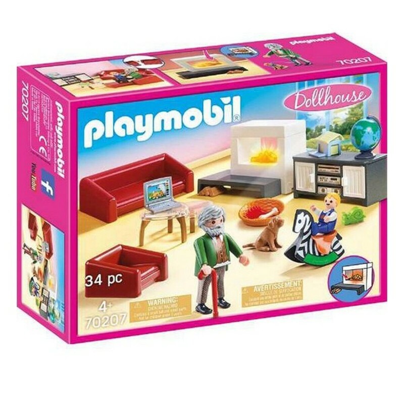Figuras Acción Niños Playmobil Playset Dollhouse Salón Comedor 70207 - Compra online en MegaJuguetes
