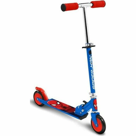 Juguetes exterior niños: Patinete Spiderman Stamp Plegable - Compra online en MegaJuguetes