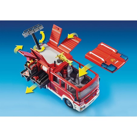 Figuras Acción Niños: Playset Camión Bomberos Playmobil 9464 Rescate