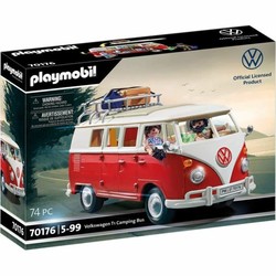 Figuras Acción Niños: Playset Playmobil Volkswagen T1 Bus Rojo - Compra online en MegaJuguetes