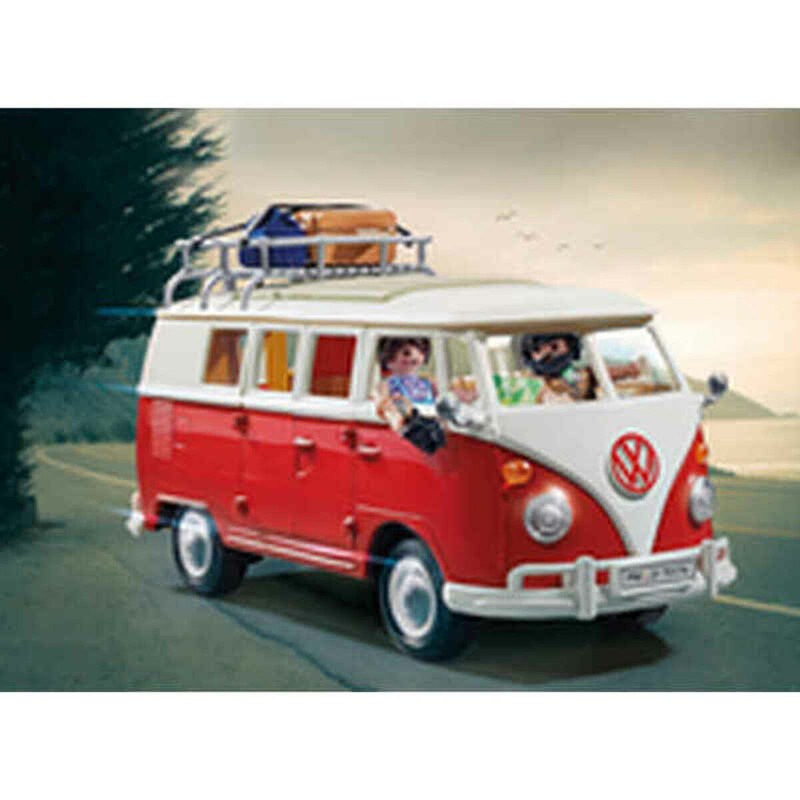 Figuras Acción Niños: Playset Playmobil Volkswagen T1 Bus Rojo