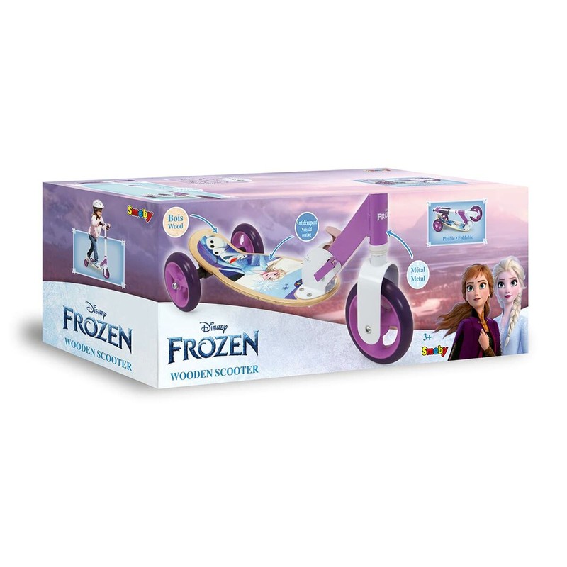 Juguetes Exterior Niños: Patinete Smoby Frozen con Manillar Ajustable