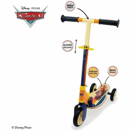 Juguetes Exterior Niños: Patinete Smoby Cars Plegable y Ajustable