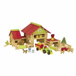 Figuras Acción Niños: Playset Granja Madera Jeujura 220 Piezas - Compra online en MegaJuguetes 2
