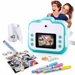 Cámara digital niños Canal Toys turquesa, ideal para pequeños fotógrafos