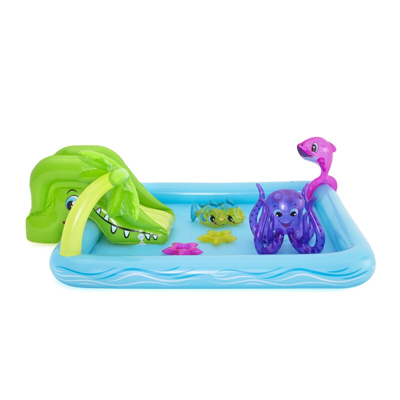 Juguetes Exterior Niños: Piscina Hinchable Bestway Parque Acuario