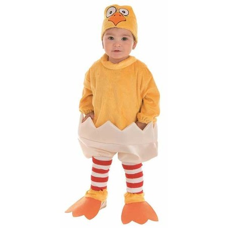 Disfraz Niños Pollo Amarillo Bebé 0-12 Meses (4 Piezas) - Compra online en MegaJuguetes