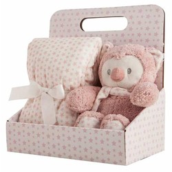 Peluches Niños Búho Stars Gigante 75x75cm con Manta - Compra online en MegaJuguetes