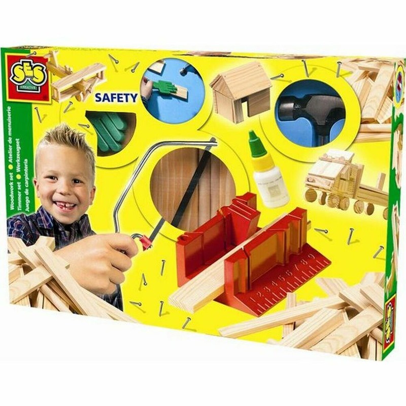Manualidades Niños: Taller de Carpintería Madera SES Creative - Compra online en MegaJuguetes