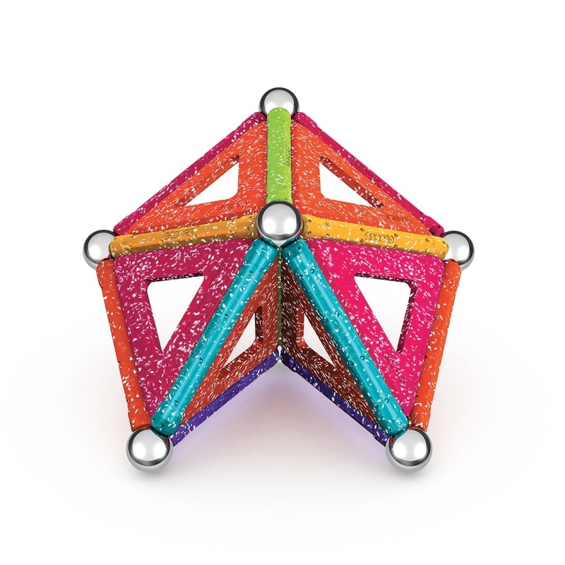 Figuras Acción Niños: Geomag Glitter Playset Magnético (35 Piezas)