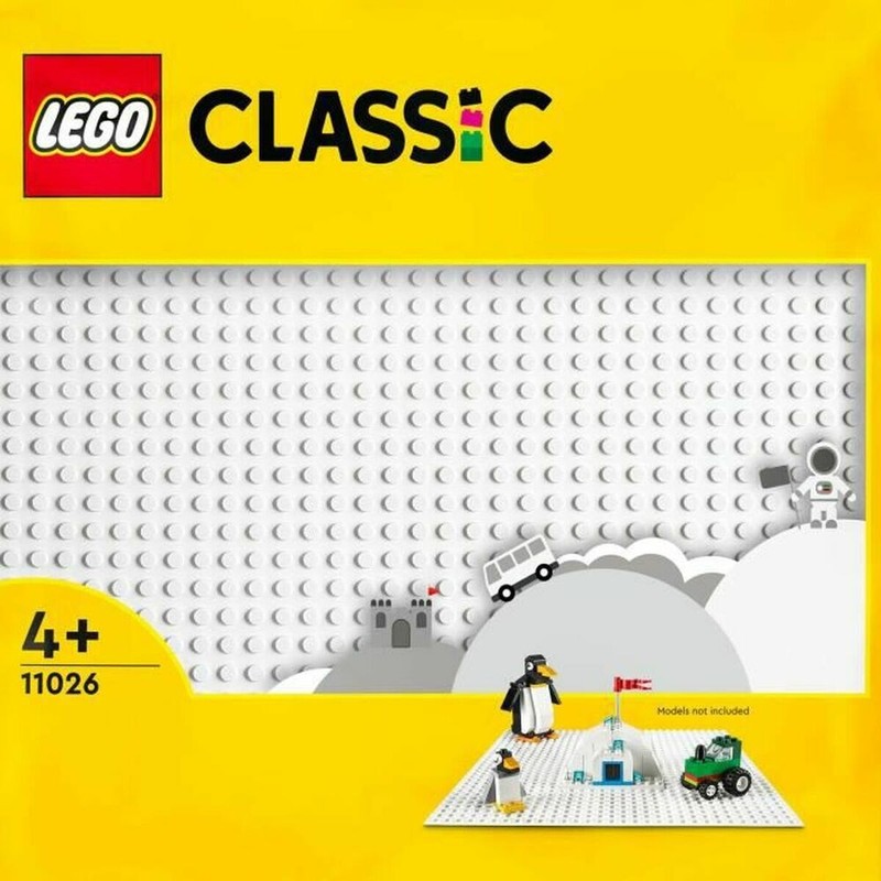 Juguetes Construcción Niños - Base LEGO Classic 11026 Blanca - Compra online en MegaJuguetes