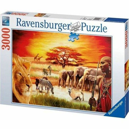 Puzzle Infantil Ravensburger Massai Pride 3000 Piezas: Desafío para Mentes Brillantes - Compra online en MegaJuguetes