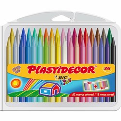 Manualidades Niños: Ceras de Colores Plastidecor Multicolor - Compra online en MegaJuguetes