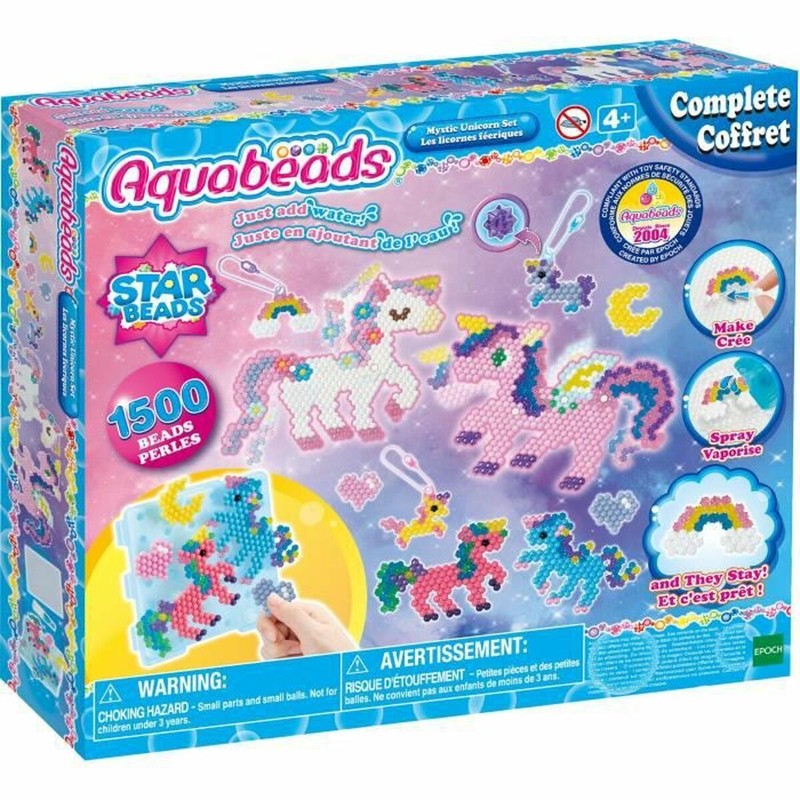 Manualidades Niños Aquabeads Fairy Unicorns 1500 Piezas - Compra online en MegaJuguetes