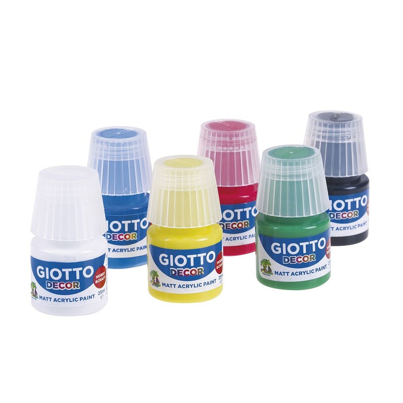 Manualidades Niños: Témperas Giotto Decor Multicolor 6 Piezas