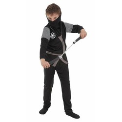 Disfraz Niños Ninja Negro (4 Piezas) - Compra online en MegaJuguetes