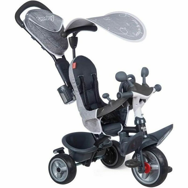 Juguetes Exterior Niños: Triciclo Smoby Baby Driver Plus Gris - Compra online en MegaJuguetes