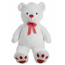 Peluches Niños: Oso Gigante Pretty Blanco 160 cm - Compra online en MegaJuguetes