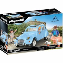 Playset Figuras Acción Niños Playmobil Citroen 2CV Azul - Compra online en MegaJuguetes
