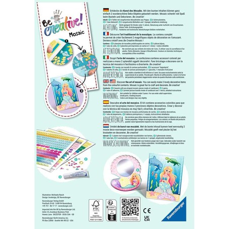 Manualidades Niños: Mosaico Be Creative Ravensburger