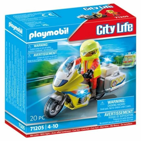 Figuras Acción Niños Playmobil 71205 Motocicleta de Rescate - Compra online en MegaJuguetes