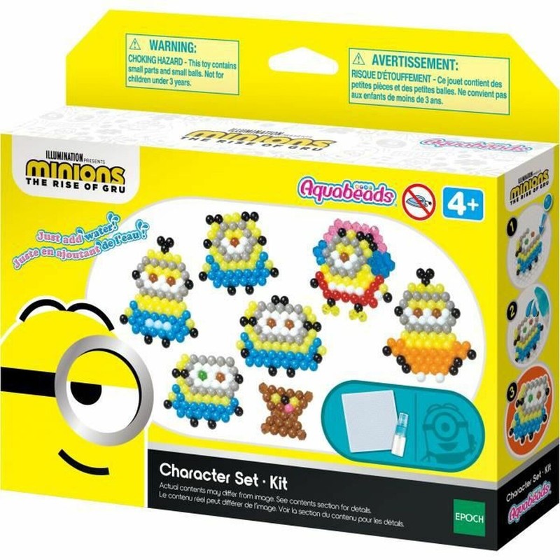 Manualidades Niños Aquabeads Minions - Abalorios Creativos - Compra online en MegaJuguetes
