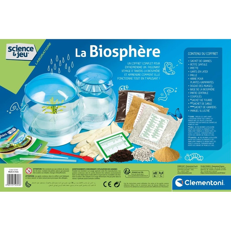 Juguetes Ciencia Niños: Kit Biosfera Clementoni Educativo