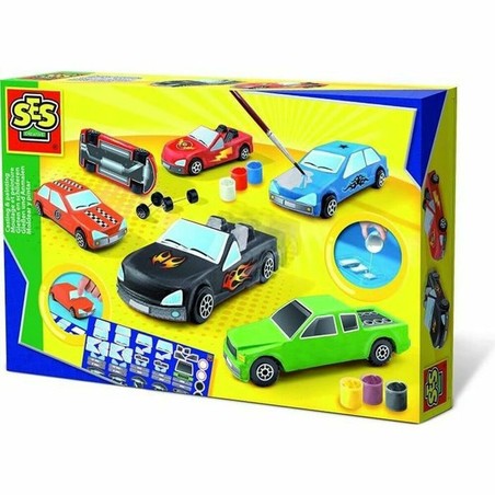 Manualidades Niños SES Creative - Escultura Molding & Painting Coches - Compra online en MegaJuguetes