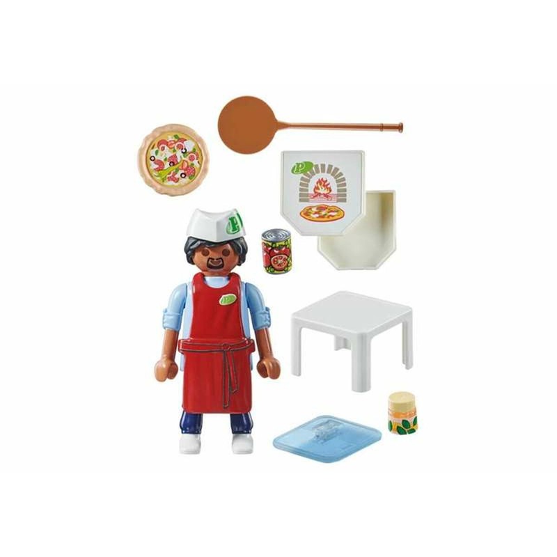 Figuras Acción Niños: Playset Playmobil Pizza Maker 71161