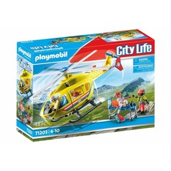 Figuras Acción Niños Playmobil: Helicóptero Rescate City Life 71203 - Compra online en MegaJuguetes