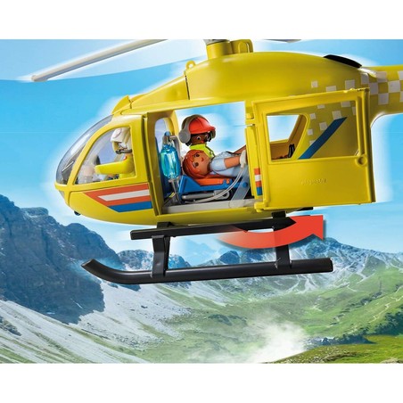 Figuras Acción Niños Playmobil: Helicóptero Rescate City Life 71203