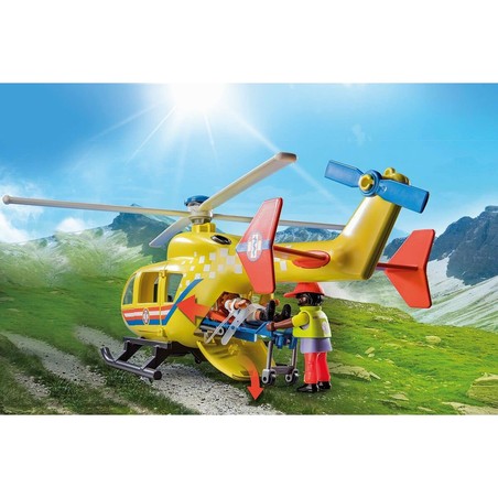 Figuras Acción Niños Playmobil: Helicóptero Rescate City Life 71203