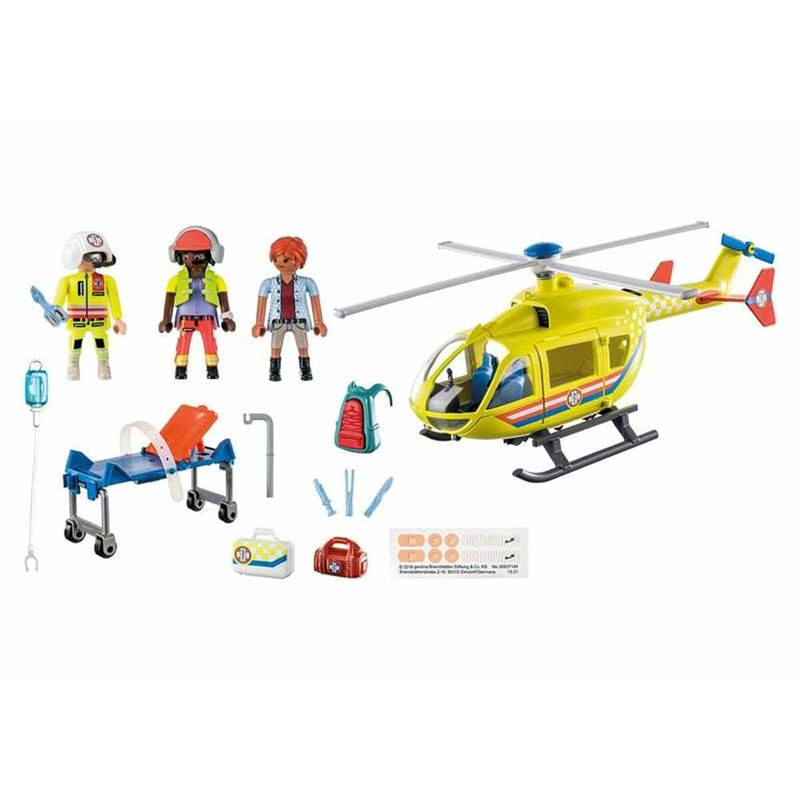 Figuras Acción Niños Playmobil: Helicóptero Rescate City Life 71203