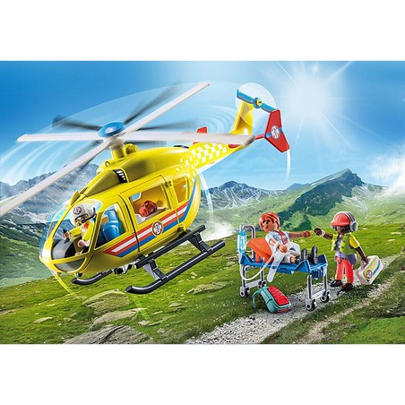 Figuras Acción Niños Playmobil: Helicóptero Rescate City Life 71203