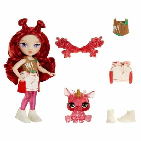 Rainbow High Apple Red, muñeca de diseño para niñas