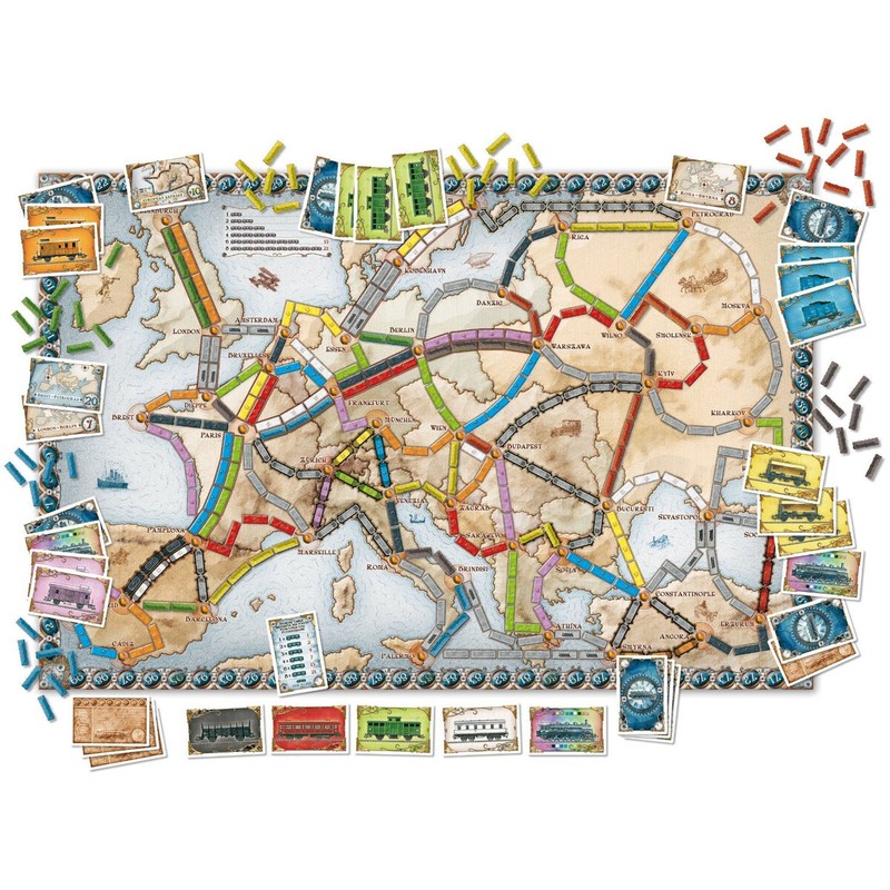 Juegos Mesa Niños Asmodee Aventureros del Tren Europa